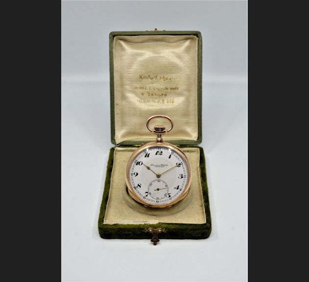IWC Schaffhausen, złoty zegarek kieszonkowy z 1905 roku