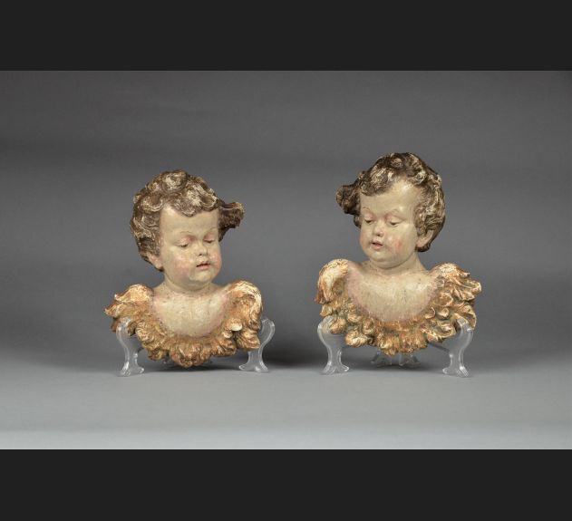 Para główek anielskich około 1800 roku