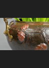 Secesja, wspaniała donica , brąz pocz. XX wieku