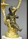 Clodion, Para kandelabrów, brąz złocony , II poł. XIX wieku