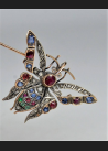 "Motyl" / Broszka, złoto /rubiny /szafiry /diamenty / koniec XIX wieku.
