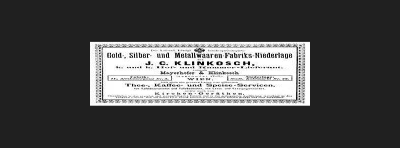 J.C. Klinkosch / Wiedeń, komplet sreber, lata 1851-1855