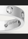 Obrączka Cartier Love, białe złoto 750 / brylanty