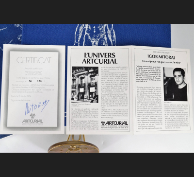 Igor Mitoraj, plakieta / medal, brąz, album, Certyfikat !