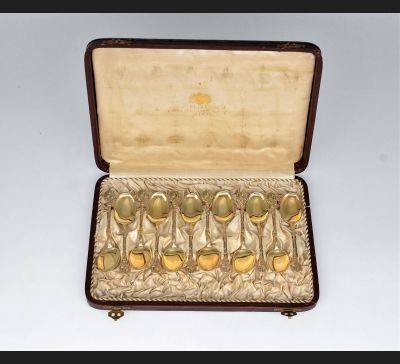 12 złoconych łyżek,  Josef Carl von Klinkosch XIX wiek