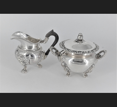 Kmpl. Kawa / herbata, srebro 950, lata 1832-1840