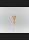 Złota szpila z brylantem ~0.70 ct. XIX wiek
