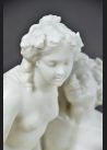 De Luxe ! Clodion, " Satyr z Nimfą i Puttem" , marmur XVIII w.