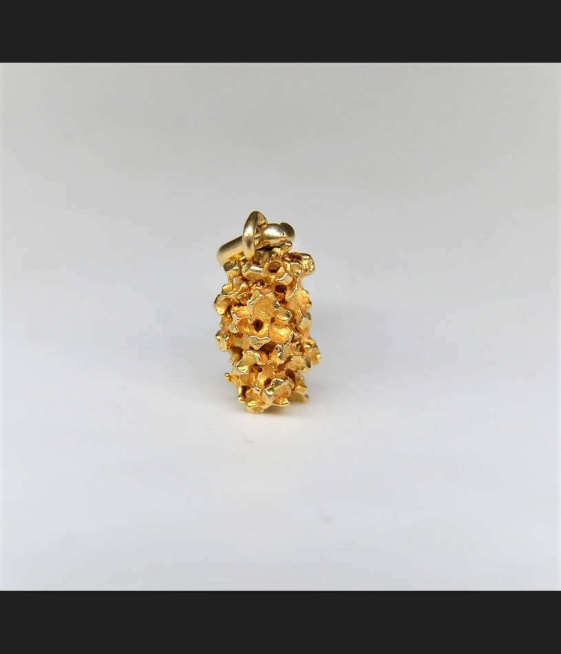 "Samorodek", oryginalna biżuteria, złoto 750, 3.32 gram !