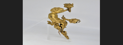 Kinkiet Putto, brąz złocony XIX wiek