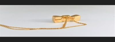 Naszyjnik "Kokarda", złoto diamenty ok.1900 r.