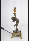 Lampa z Puttem, brąz patynowany XIX wiek