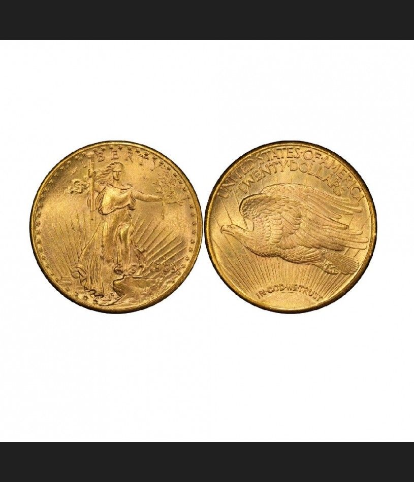 20 $ złota moneta USA "Double eagle" 1909 rok