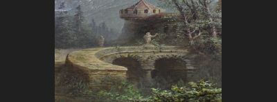 Albert Bredow, ogromny pałacowy obraz olejny