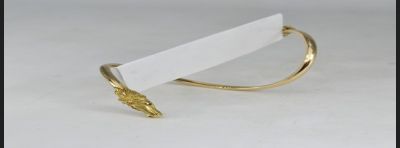 Bransoleta złoto 750, motyw głów konia