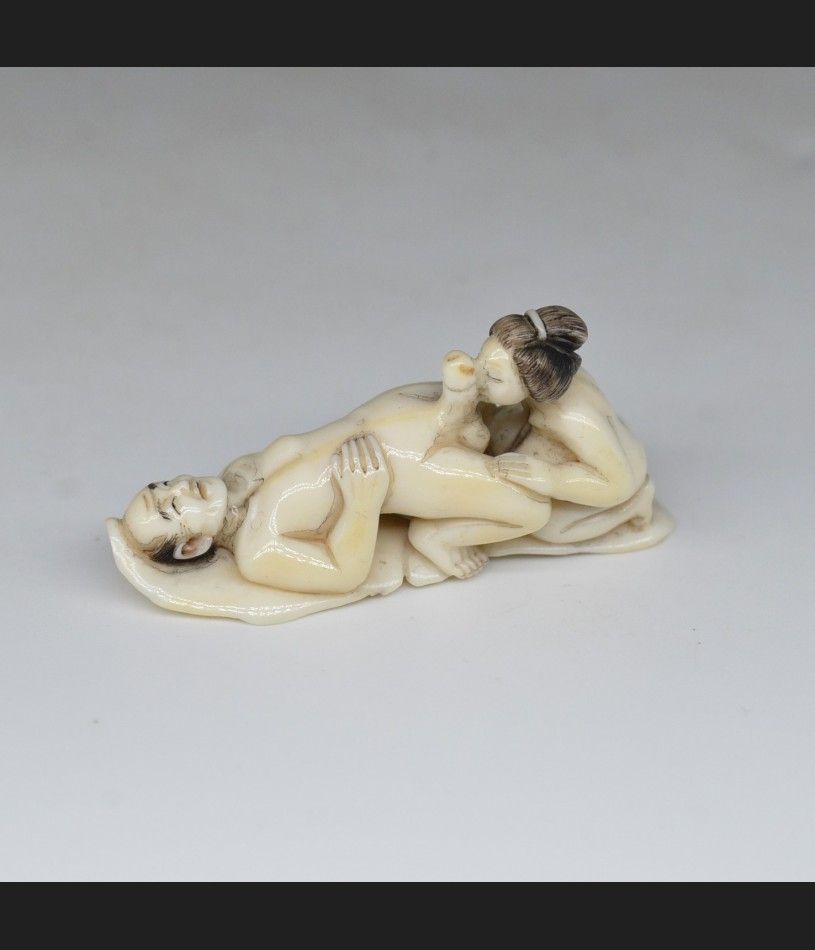 copy of Netsuke, erotyk Japonia, kość ok. 1900 roku (1)