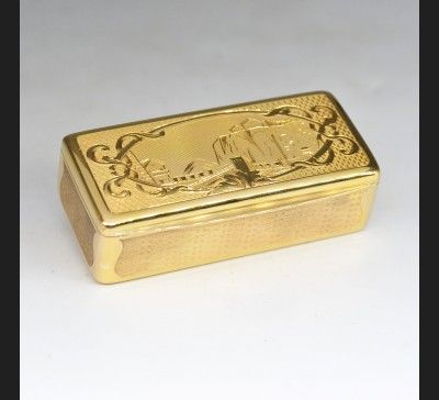 Tabakiera / box złoto 750,...