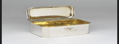 Biedermeier, cukiernica srebro 1829 rok