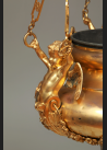 Ogromna lampa wieczna, brąz złocony II poł. XIX wieku