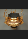 Ogromna lampa wieczna, brąz złocony II poł. XIX wieku