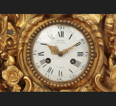DENIERE / Paris - zegar kominkowy ok. 1860/70 roku