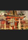 Gyula Tornai (1861-1928), "Garden in Kyoto", olej/płótno 140 x 163 cm!