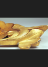 Duże Putto z anielskimi skrzydłami, brąz złocony XIX wiek